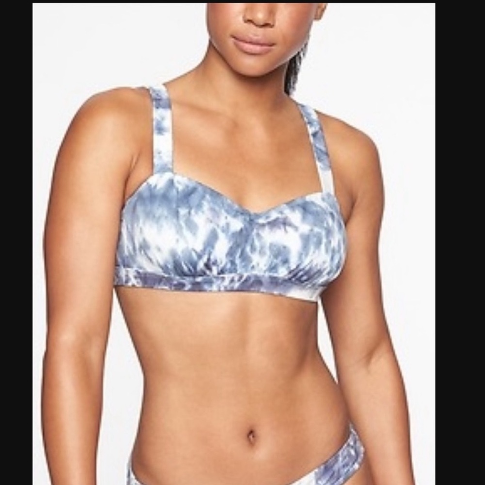 📦 Ships free! NWT Athleta 34 D/DD Tie Dye Bikini Top